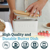 PriorityChef Extra Large Butter Dish with Lid for Countertop, Ceramic Butter Container With Airtight Cover, Butter Keeper for Counter or Fridge, Butt