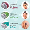 Derma Roller for Face and Body - Angel Kiss 4 in 1 Titanium Microneedling Roller Kit Micro Needle Microneedle Roller, 300 and 720 Needles 0.25mm,1200
