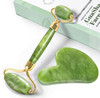 ROSELYNBOUTIQUE Gua Sha Facial Tools & Jade Face Roller for Lift Wrinkless Natural Skincare Tool Jade Roller Guasha Tool for Face (Green)