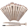 Make Up Brushes, MAANGE 18 Pcs Premium Synthetic Makeup Brushes Set Soft Foundation Powder Eyeliner Eye Shadow Makeup Brushes Professional (Champagne