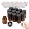 Beauticom 2ML Amber Glass Vial 144 Pieces with Orifice Reducer