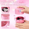 Buqikma Eyelash Glue Storage Container, Pink Sealing Extension Eyelash Glue Jar Storage Tank with Bottom Sealed Adhesive Stand Activated Storages for