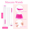 Dming 50 Piece Disposable Mascara Brushes Eyelash Extension Brush Diamond Mascara Wands with Tube Spoolies Lash Brush Makeup Tool Lash Extension Supp