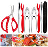 Crab Leg Crackers and Tools - Lobster Crackers and Picks Set Shellfish Crab Claw Cracker Stainless Steel Seafood Crackers & Forks - lobster tools for