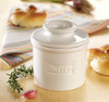 Butter Bell - The Original Butter Bell crock by L Tremain, a Countertop French Ceramic Butter Dish Keeper for Spreadable Butter, Café Matte & Retro C