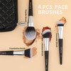 DUcare Makeup Brushes with Case 10Pcs Travel Makeup Brushset Women Gift Premium Synthetic Kabuki Foundation Blending Brush Face Powder Blush Conceale