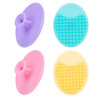 4 Pack Face Scrubber,JEXCULL Soft Silicone Facial Cleansing Brush Face Exfoliator Blackhead Acne Pore Pad Cradle Cap Face Wash Brush for Deep Cleanin
