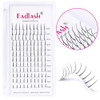 Spike Lash Extensions Mixed Tray Premade Spikes Eyelash Extensions Single Super Thick Eyelash Spikes Individual Lashes Fairy Eyelashes (C Curl, 8-14m