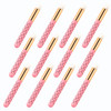 10 Pcs Cute Pink Lash Cleanser Brushes Lash Shampoo Brushes for Eyelash Extensions Cosmetic Brushes Peel Off Blackhead Brush Remover Tool Nose Cleani