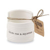 Mud Pie Give Me A Squeeze Sponge Caddy, 3" x 3", White