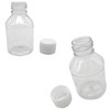 TRENDBOX Pack of 30-100ml Clear Empty PET Mini Storage Bottles Hard Plastic Durable Turn Screw Cover Cap Round Filling Liquid Rhinestones Water Conta