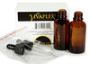 Vivaplex, Amber, 4 oz Glass Bottles, with Glass Eye Droppers - 2 pack
