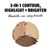 NYX PROFESSIONAL MAKEUP 3 Steps to Sculpt, Face Sculpting Contour Palette - Light