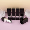 Allwon 10Pcs Black Empty Lipstick Tubes DIY Lip Balm Container (Rectangle Tube)