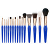 Bdellium Tools Professional Makeup Brush Golden Triangle - Phase I Complete 15pc. Brush Set with Stand-Up Pouch