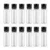 12 Pack Plastic Travel Bottle with Flip Lid Empty Container Jar for Sample Emollient Shower Gel Emulsion Cosmetic Water size 20ML/0.7OZ