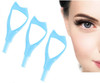 3Pcs Plastic Makeup Upper Lower Eye Lash Mascara Guard Applicator With Comb Eyelashes Curlers Shields Applicators (Blue)