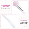 PAGOW 6pcs Sponge Makeup Applicator With Handle, Sponge Eyeshadow Applicators Makeup, Eyeshadow Sponge Brush, Cotton Eye Makeup Eyeshadow Brushes for