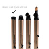 Retractable Automatic Lid Professional Lip Brush 1pc (Champagne Gold)