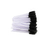 Yueton Pack of 100 Disposable Eyelash Brushes Wands Mascara Applicator (White+Black)