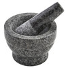 IMUSA USA Small Polished Mortar and Pestle, 3.75, Granite