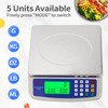 Large Digital Kitchen Scale 30KG Commercial Food Scale 66LB for Baking Bread Meat Stainless Steel Price Computing Scale LCD Display,Prep Counting Sca