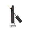 Lasenersm Matte-Black 5ml Aluminum Empty Eyeliner Tubes Refillable with 2 Mini Plastic Funnels for Eyelash Growth Liquid, False Eyelashes Glue, etc.