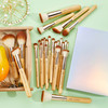 Jessup Professional Bamboo Makeup Brushes, Premium Synthetic Foundation Powder Concealer Blush Highlight Eye Blending Cosmetic Brush Set 25pcs T135