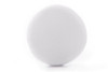 DMtse Round Jumbo Velour Powder Puff w Ribbon 4.25" Diameter White