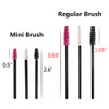 400 Pack Mascara Wands Mini Disposable Eyelash Brushes for Extensions Eye Lash Wand Brow Brush Makeup Tool Bulk, 8 Colors