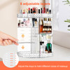360 Rotating Makeup Organizer for Vanity + Makeup Brush Holder,Perfume Organizer with 6 DIY Adjustable Layer,Large Capacity Skincare Organizers,Lazy