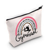 TOBGBE TOBGB Gymnast Gift Gymnasts Makeup Bag Gymnastics Coach Gift Gymnastics Team Gift Gymnastics Lovers Gift (Gymnast Bag)