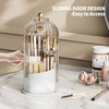 MSHOMELY Makeup Brush Holder Organizer, 360 Rotating Makeup Brush Organizer Cosmetics Make up Brush Organizer for Vanity, Waterproof Dustproof Makup