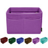 OMYSTYLE Purple Organizer Insert, Felt Tote Bag Organizer Insert with 5 Sizes, Handbag Dividers for Inside Purse, Compatible with Longchamp, Neverful