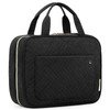 BAGSMART Toiletry Bag Travel Bag with Hanging Hook, Water-resistant Makeup Cosmetic Bag Travel Organizer for Accessories, Shampoo, Full-size Containe