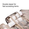 BAGSMART Toiletry Bag Travel Bag with Hanging Hook, Water-resistant Makeup Cosmetic Bag Travel Organizer for Accessories, Shampoo, Full-size Containe