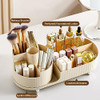 360° Rotating Vanity Makeup Organizer with Brush Holder, Large Spinning Cosmetic Storage for Skincare, Perfumes and Lotions