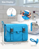 Relavel Travel Hanging Toiletry Bag for Women Men Large Capacity Makeup Bag Waterproof Cosmetic Storage Organizer Case for Bathroom Shower (Blue)