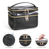 imerelez Travel Makeup Bag Makeup Organizer Bag Cosmetic Bag Makeup Bags for Women Cosmetics Cases Portable Waterproof Foldable Black
