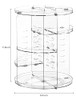 HBlife 360 Rotating Makeup Organizer Adjustable Carousel Large Capacity Revolving Perfume Organizer Skincare Organizers Cosmetic Storage Spinning Hol