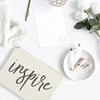 The Cotton & Canvas Co. Inspire Cosmetic Bag and Travel Make Up Pouch