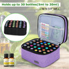 LUXJA Essential Oil Carrying Case - Holds 30 Bottles (5ml-30ml, Also Fits for Roller Bottles), Double-Layer Organizer for Essential Oil and Accessori
