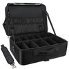 Relavel Extra Large Makeup Case Travel Makeup Train Case Professional Makeup Artist Bag Portable Nail Organizer Box Art Supply Case with Adjustable D