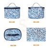 Signare Tapestry Toiletry Bag Makeup Organizer bag for Women with Light Blue William Morris Willow Bough Design (TOIL-WIOW)