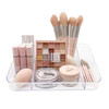 SUNFICON Makeup Tray Organizer Cosmetic Display Case Office Stationery Storage Holder Countertop Storage Unit Makeup Box for Bathroom Drawers,Vanitie