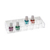 Isaac Jacobs Clear Acrylic 12 Compartment Nail Polish Holder, Organizer for Makeup, Essential Oils, Storage Solution, Rack Display (2 Rows (x6))