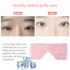 Valentines Day Gifts for Her: ideayard Rose Quartz Eye Mask, Cooling Eye Mask 100% All Natural Crystal Mask for Facial Puffy Eyes Reusable