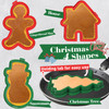 Kamehame Silicone Pancake Molds for Snowman, Christmas Tree, House, Gingerbread Man Shape Pancakes, 4 Pack Nonstick Pancake Shaper for kids, Fun Chri