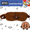BT21 LINE FRIENDS SHOOKY Sleep Mask, Eye Cover Blindfold for Sleeping, Brown, One Size