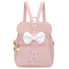 KKXIU Girls Initial Bowknot Cute Mini Backpack for Toddler, Travel Small Girl Backpacks, Personalized Birthday Gifts for Little Girls and Kids(A, Pin
